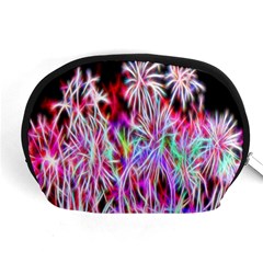 Fractal Fireworks Display Pattern Accessory Pouches (medium)  by Nexatart