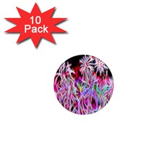 Fractal Fireworks Display Pattern 1  Mini Magnet (10 Pack)  by Nexatart