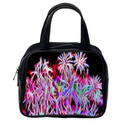 Fractal Fireworks Display Pattern Classic Handbags (one Side) by Nexatart