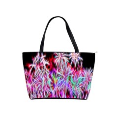 Fractal Fireworks Display Pattern Shoulder Handbags by Nexatart