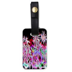 Fractal Fireworks Display Pattern Luggage Tags (one Side)  by Nexatart