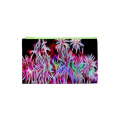 Fractal Fireworks Display Pattern Cosmetic Bag (xs) by Nexatart