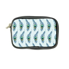 Background Of Beautiful Peacock Feathers Coin Purse by Nexatart