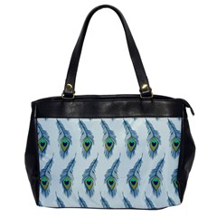 Background Of Beautiful Peacock Feathers Office Handbags by Nexatart