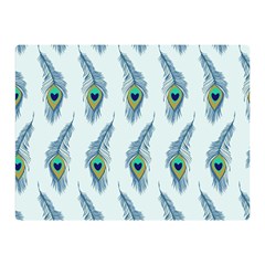 Background Of Beautiful Peacock Feathers Double Sided Flano Blanket (mini)  by Nexatart