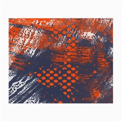 Dark Blue Red And White Messy Background Small Glasses Cloth (2-side) by Nexatart