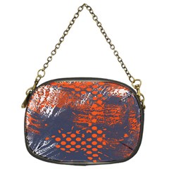 Dark Blue Red And White Messy Background Chain Purses (one Side)  by Nexatart