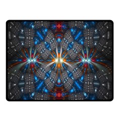 Fancy Fractal Pattern Background Accented With Pretty Colors Double Sided Fleece Blanket (small)  by Nexatart