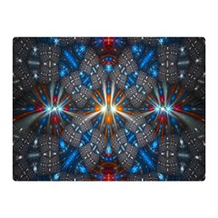 Fancy Fractal Pattern Background Accented With Pretty Colors Double Sided Flano Blanket (mini)  by Nexatart