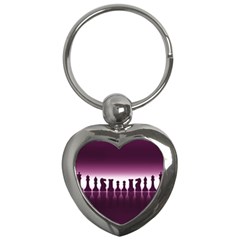 Chess Pieces Key Chains (heart)  by Valentinaart