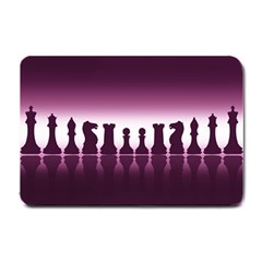 Chess Pieces Small Doormat  by Valentinaart