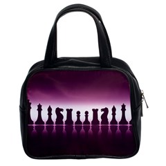 Chess Pieces Classic Handbags (2 Sides) by Valentinaart