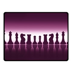 Chess Pieces Fleece Blanket (small) by Valentinaart