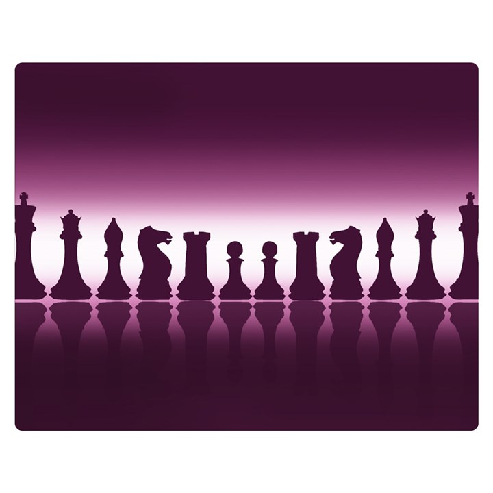 Chess Pieces Double Sided Flano Blanket (Medium) 