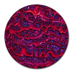 Plastic Mattress Background Round Mousepads by Nexatart