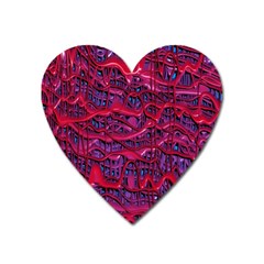 Plastic Mattress Background Heart Magnet by Nexatart