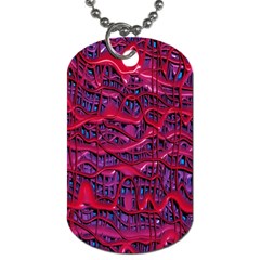 Plastic Mattress Background Dog Tag (one Side) by Nexatart