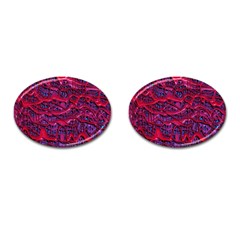 Plastic Mattress Background Cufflinks (oval) by Nexatart