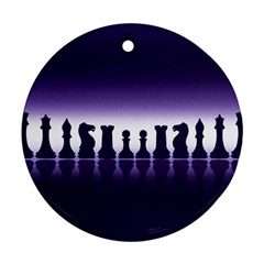 Chess Pieces Ornament (Round)