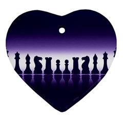 Chess Pieces Ornament (Heart)