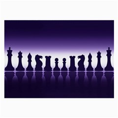 Chess Pieces Large Glasses Cloth