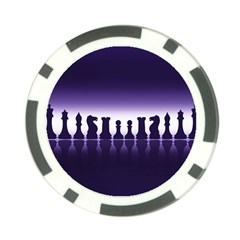 Chess Pieces Poker Chip Card Guard