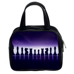 Chess Pieces Classic Handbags (2 Sides)