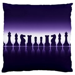 Chess Pieces Large Cushion Case (One Side)