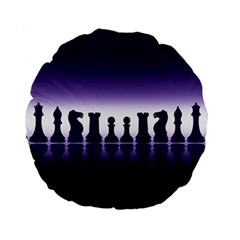 Chess Pieces Standard 15  Premium Round Cushions