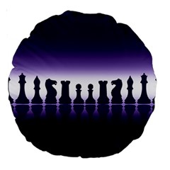 Chess Pieces Large 18  Premium Round Cushions