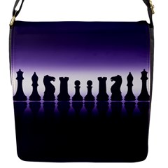 Chess Pieces Flap Messenger Bag (S)