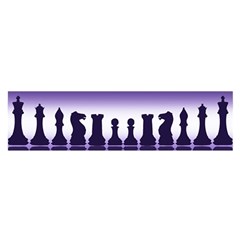 Chess Pieces Satin Scarf (Oblong)