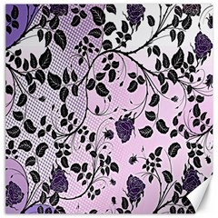 Floral Pattern Background Canvas 20  X 20   by Nexatart