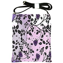 Floral Pattern Background Shoulder Sling Bags by Nexatart