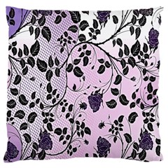 Floral Pattern Background Large Flano Cushion Case (one Side) by Nexatart