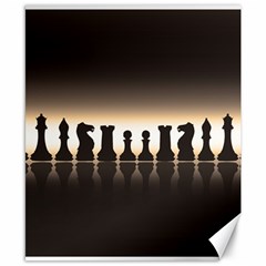 Chess Pieces Canvas 8  X 10  by Valentinaart