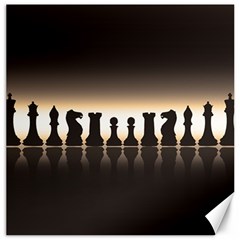 Chess Pieces Canvas 12  X 12   by Valentinaart