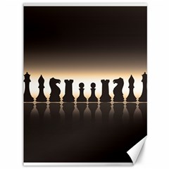 Chess Pieces Canvas 36  X 48   by Valentinaart