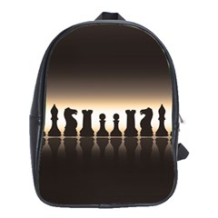 Chess Pieces School Bags(large)  by Valentinaart