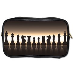 Chess Pieces Toiletries Bags 2-side by Valentinaart