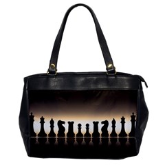 Chess Pieces Office Handbags by Valentinaart