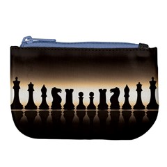 Chess Pieces Large Coin Purse by Valentinaart