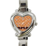 Floral Seamless Pattern Vector Heart Italian Charm Watch Front