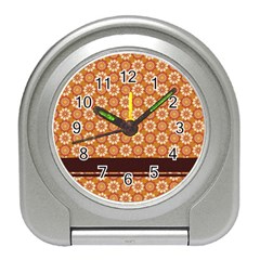 Floral Seamless Pattern Vector Travel Alarm Clocks by Nexatart