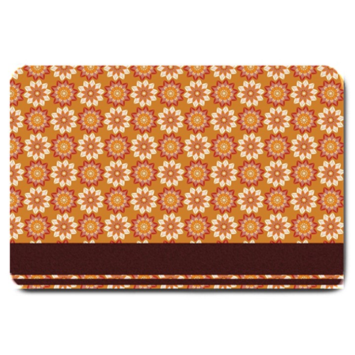 Floral Seamless Pattern Vector Large Doormat 