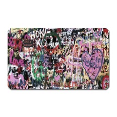 Graffiti Wall Pattern Background Magnet (rectangular) by Nexatart