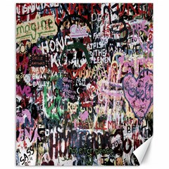 Graffiti Wall Pattern Background Canvas 8  X 10  by Nexatart