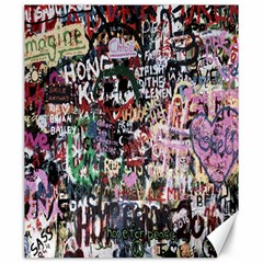 Graffiti Wall Pattern Background Canvas 20  X 24   by Nexatart