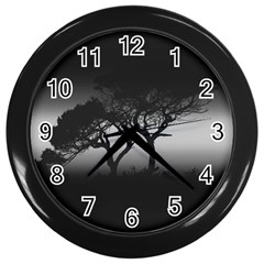 Sunset Wall Clocks (black) by Valentinaart