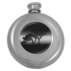 Sunset Round Hip Flask (5 Oz) by Valentinaart